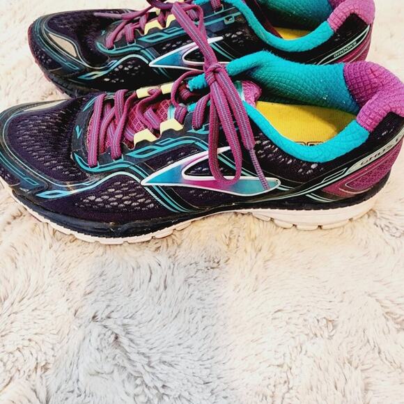 BROOKS GHOST TEAL/PURPLE ATHLETIC SHOES SIZE 8.5 - Picture 7 of 12